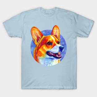 Mischief Maker Colorful Pembroke Welsh Corgi Dog T-Shirt